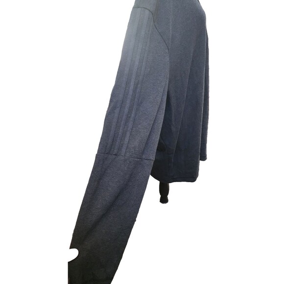 Adidas Primegreen NWT Long Sleeve 1/4 Zip Black Sports Shirt Size 2X UPF 50 - Picture 4 of 10